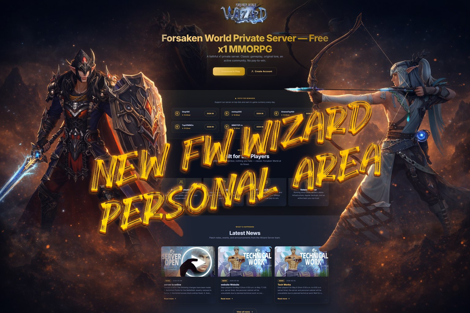 New FW-Wizard Personal area
